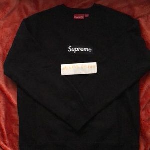 Supreme black box logo crewneck Fw15 size M